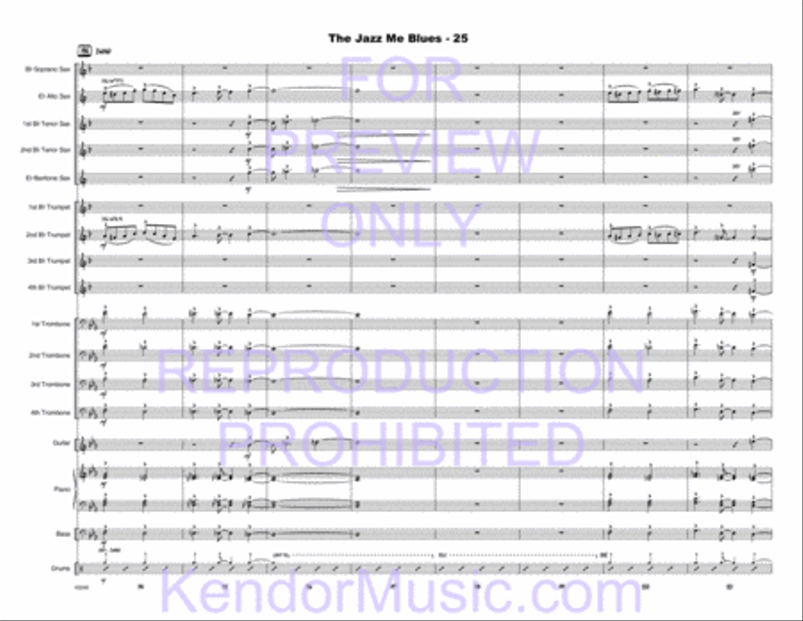 Jazz Me Blues, The Jazz Me Blues, The Choir scores gallery preview page 26