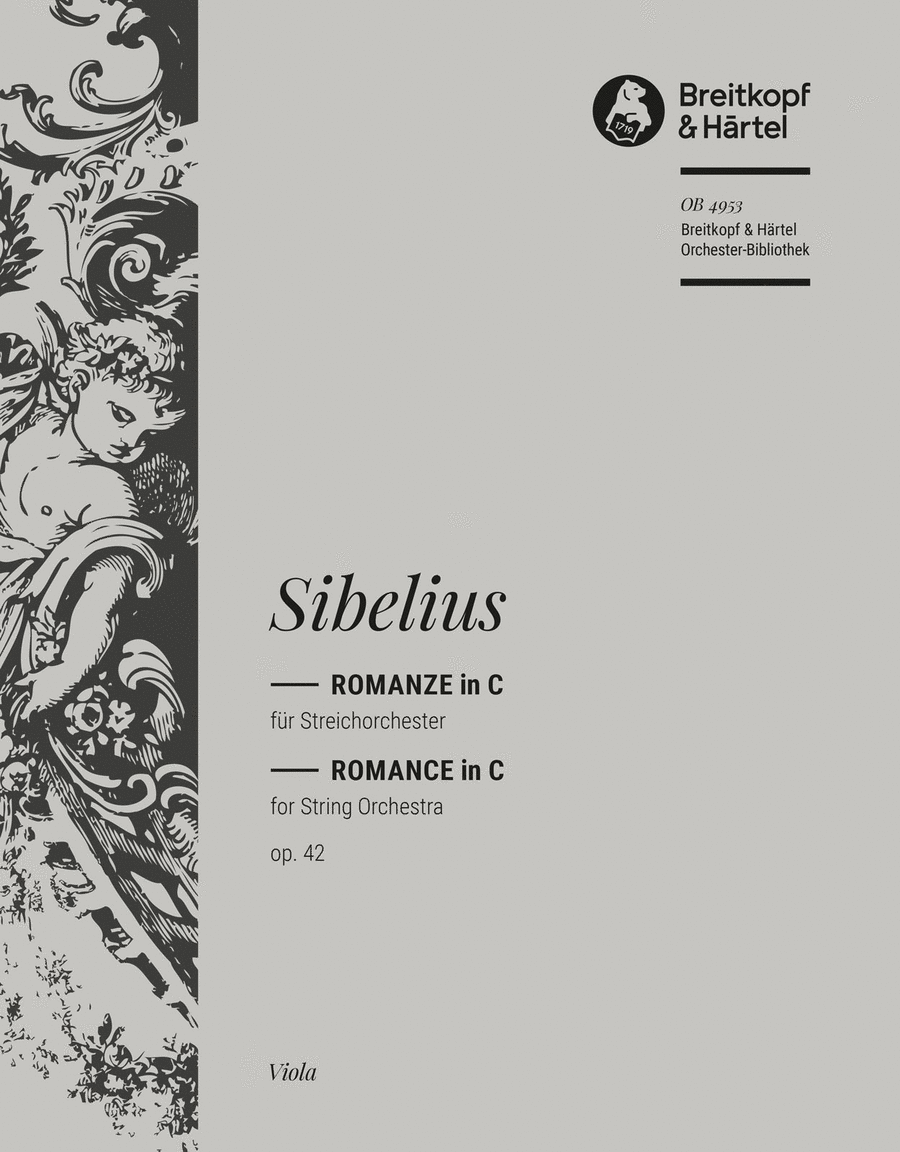 Romance in C major Op. 42 Orchestra scores gallery preview page 1