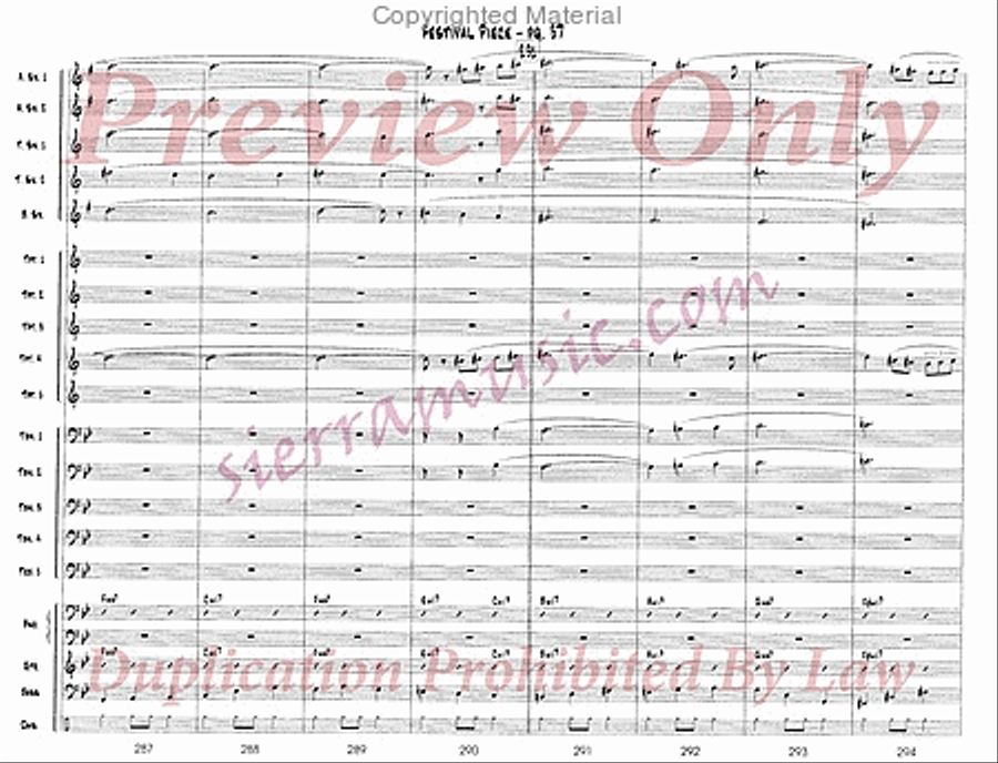 Festival Piece Big Band scores gallery preview page 38