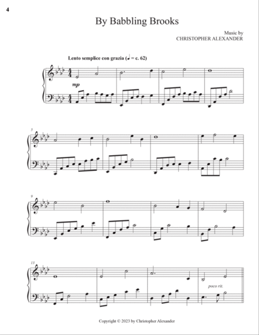 By Babbling Brooks Piano Solo scores gallery preview page 4