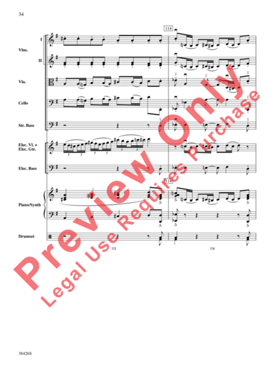 A Mad Russian's Christmas String Orchestra scores gallery preview page 35