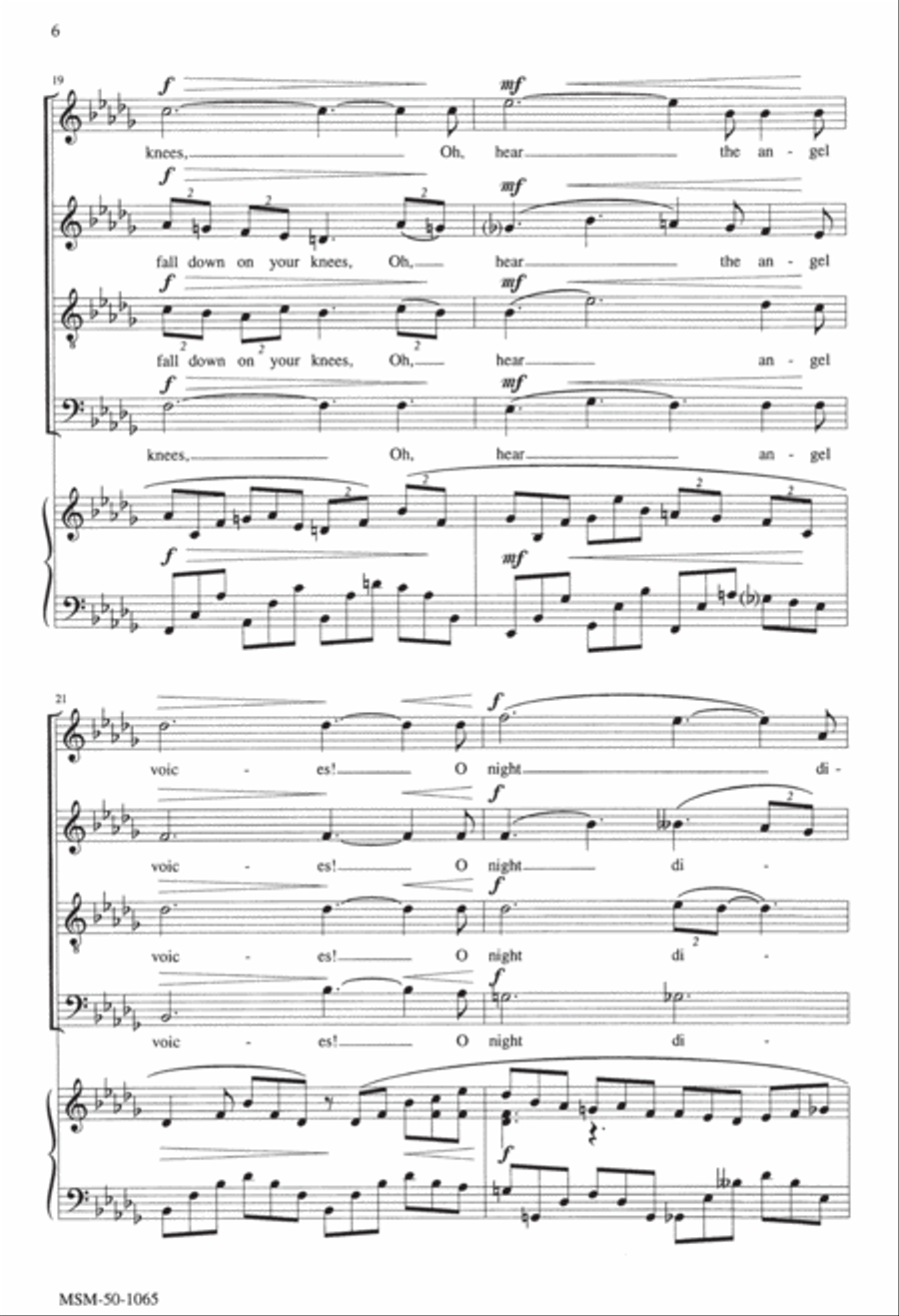 O Holy Night 4-Part scores gallery preview page 5