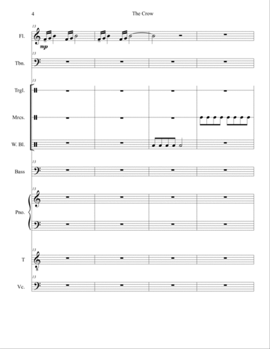 The Crow Large Ensemble scores gallery preview page 4