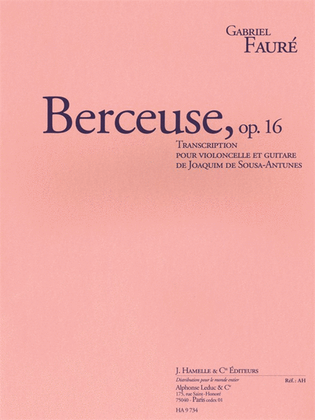 Berceuse, Op. 16 (3'02'') Transcription Pour Violoncelle Et Guitare