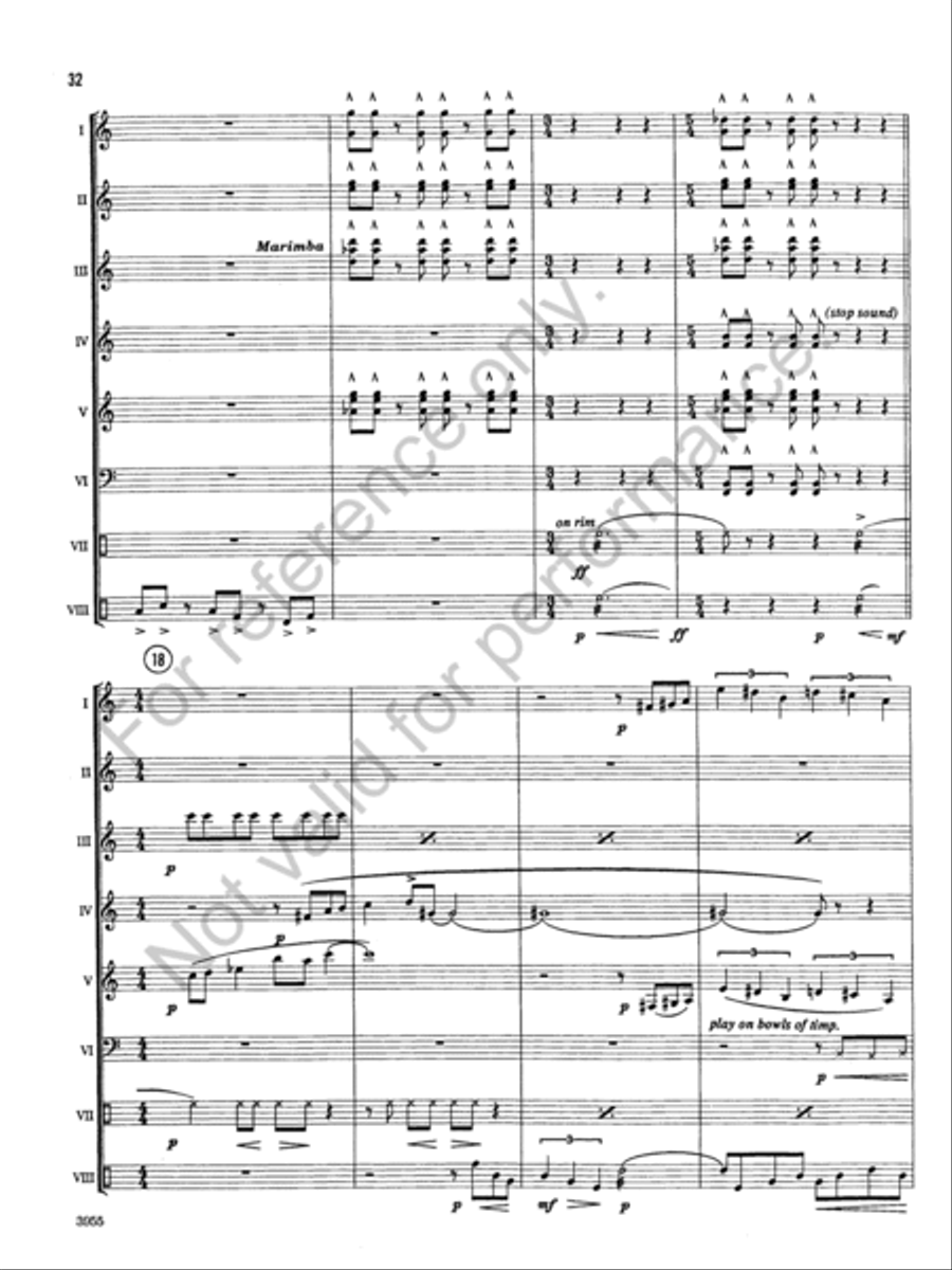 Windstone Suite Percussion Ensemble scores gallery preview page 31