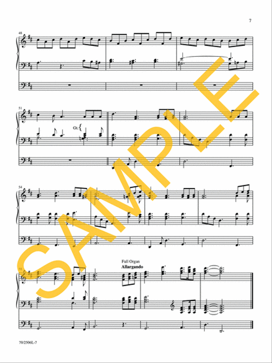 My Faith Looks Up to Thee Organ Solo scores gallery preview page 7