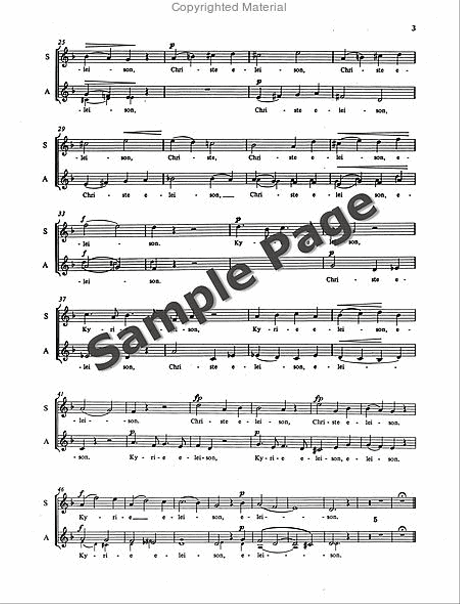 Mass in D Minor Mass in D Minor SSA scores gallery preview page 4