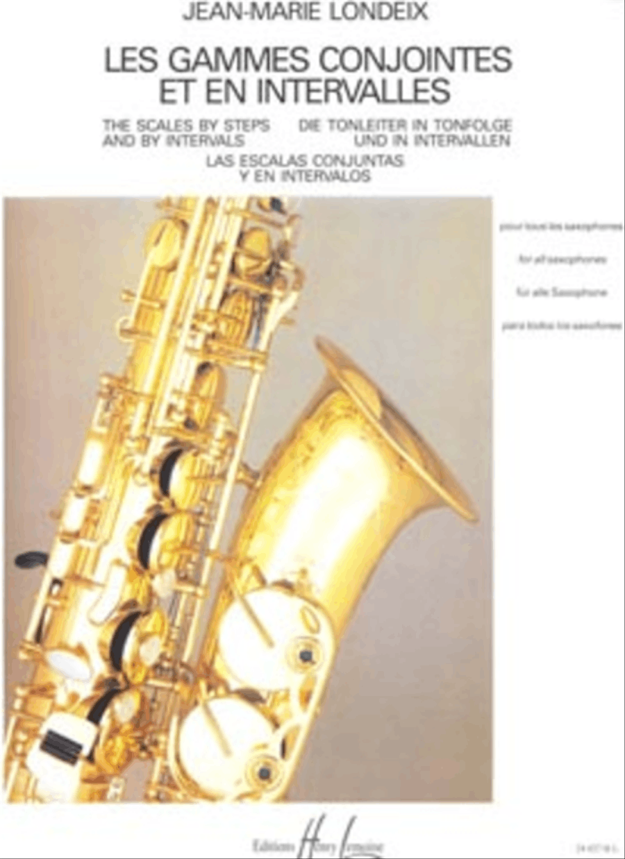 Gammes Conjointes Et En Intervalles Saxophone Solo scores gallery preview page 1