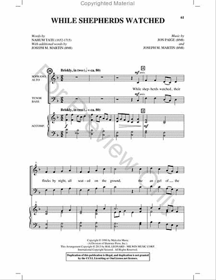 Appalachian Winter Choir scores gallery preview page 60