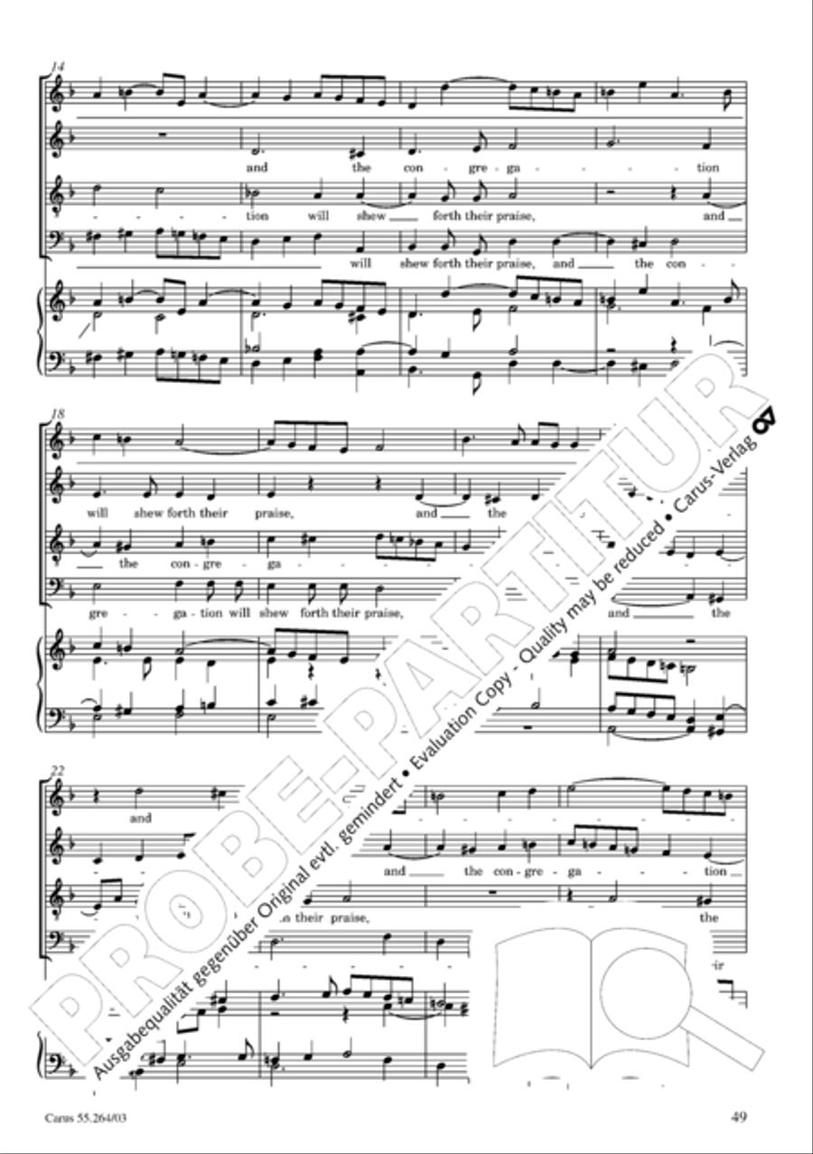 Israel in Egypt - Part I Israel in Egypt - Part I 4-Part scores gallery preview page 54