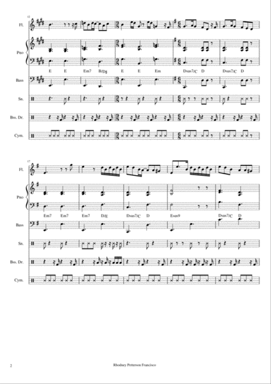 Kiss From A Rose Kiss From A Rose Small Ensemble scores gallery preview page 2