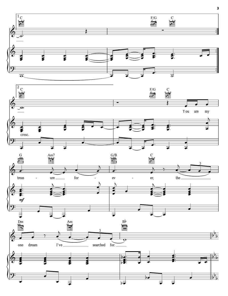 My Place Is With You Guitar scores gallery preview page 3