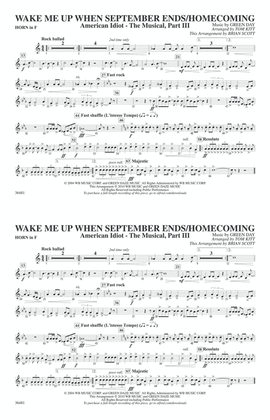 Wake Me Up When September Ends / Homecoming: 1st F Horn