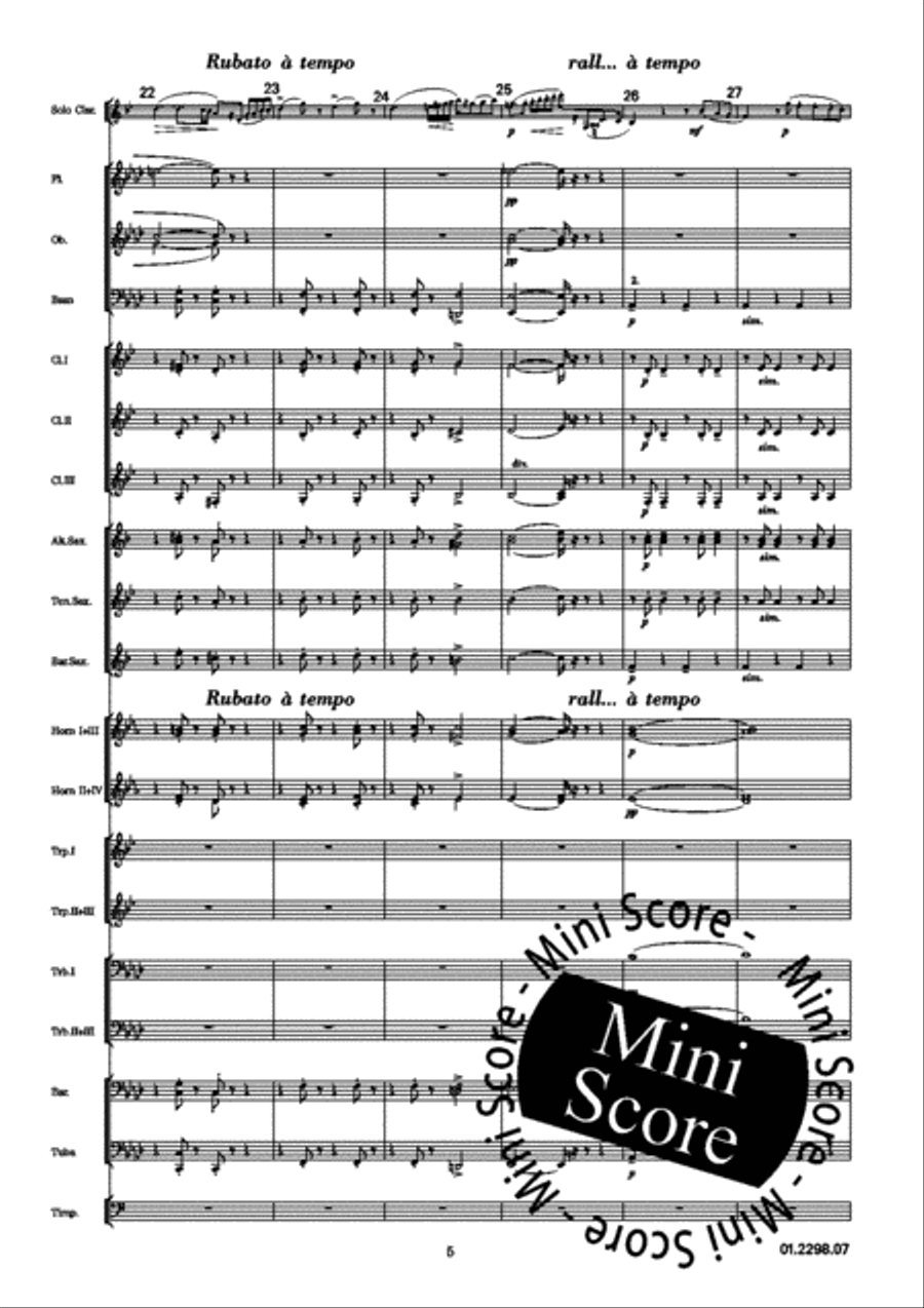 Adagio e Tarantella Concert Band scores gallery preview page 9