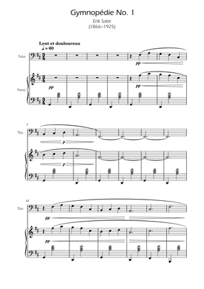 Gymnopedie No. 1 - Tuba Solo w/ Piano
