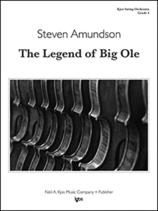 Book cover for The Legend Of Big Ole - Score