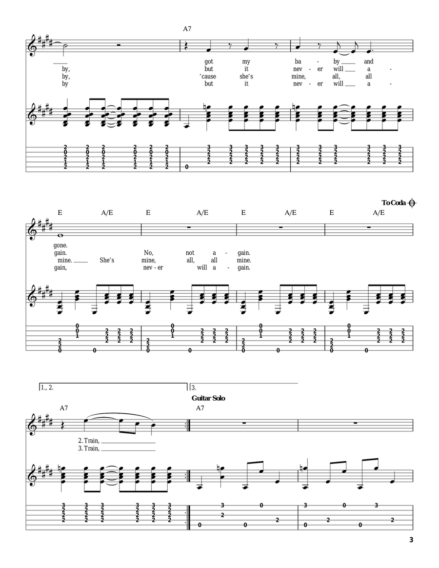 Mystery Train Mystery Train Acoustic Guitar scores gallery preview page 3