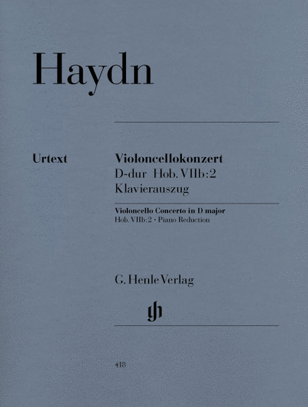Franz Joseph Haydn: Concerto for Violoncello and Orchestra D major Hob. VIIb: 2