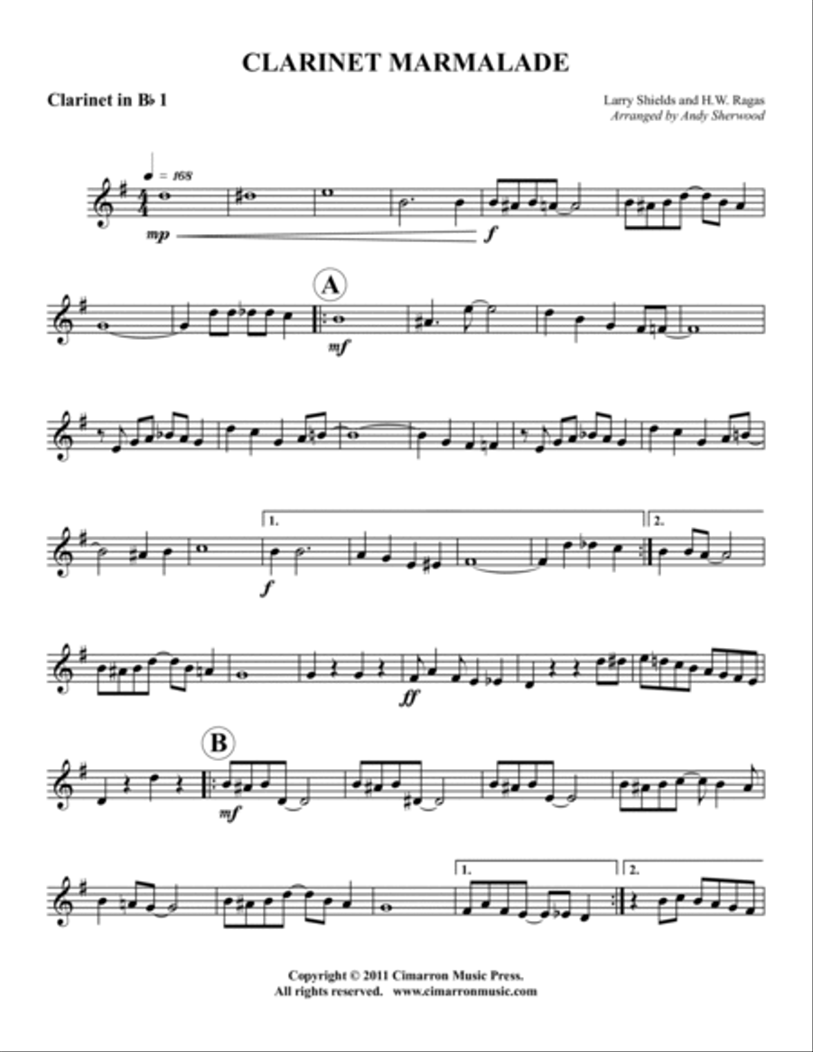 Clarinet Marmalade Clarinet Trio scores gallery preview page 4