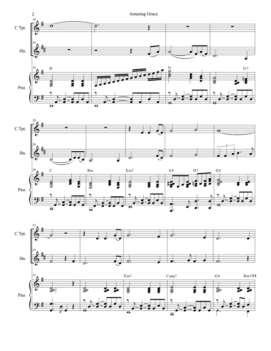 Amazing Grace (with 