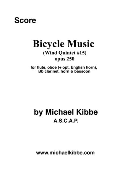 Bicycle Music (WQ#15) opus 250 image number null