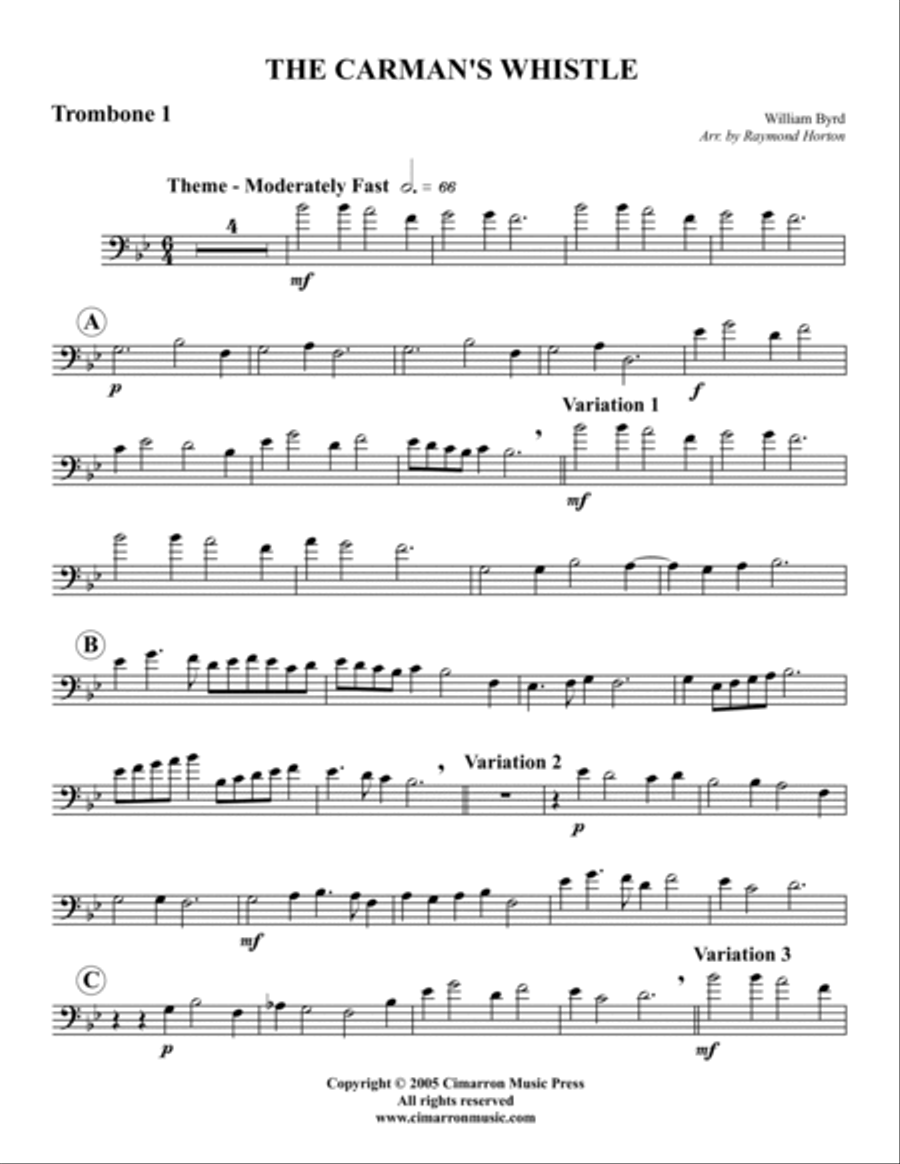 Trombone whistle clearance