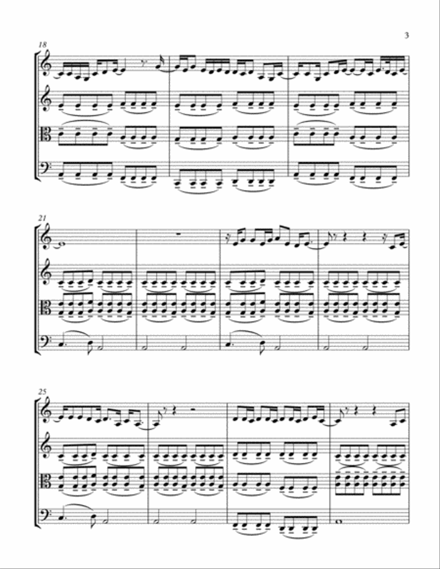 Stay String Quartet scores gallery preview page 3