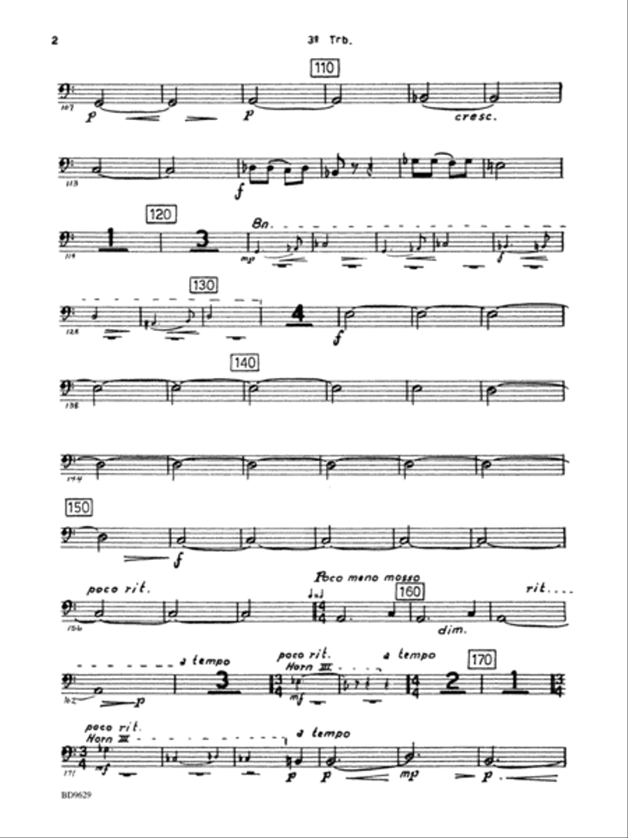 Fantasia for Band: 3rd Trombone Concert Band scores gallery preview page 2