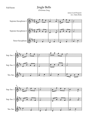 Jingle Bells (Christmas Song) for Saxophone Trio