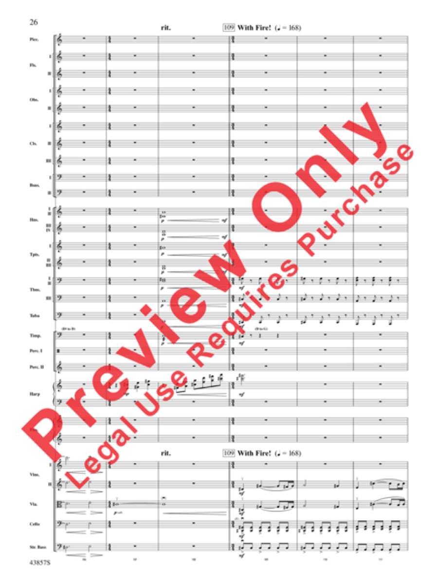 Unconquered Full Orchestra scores gallery preview page 27