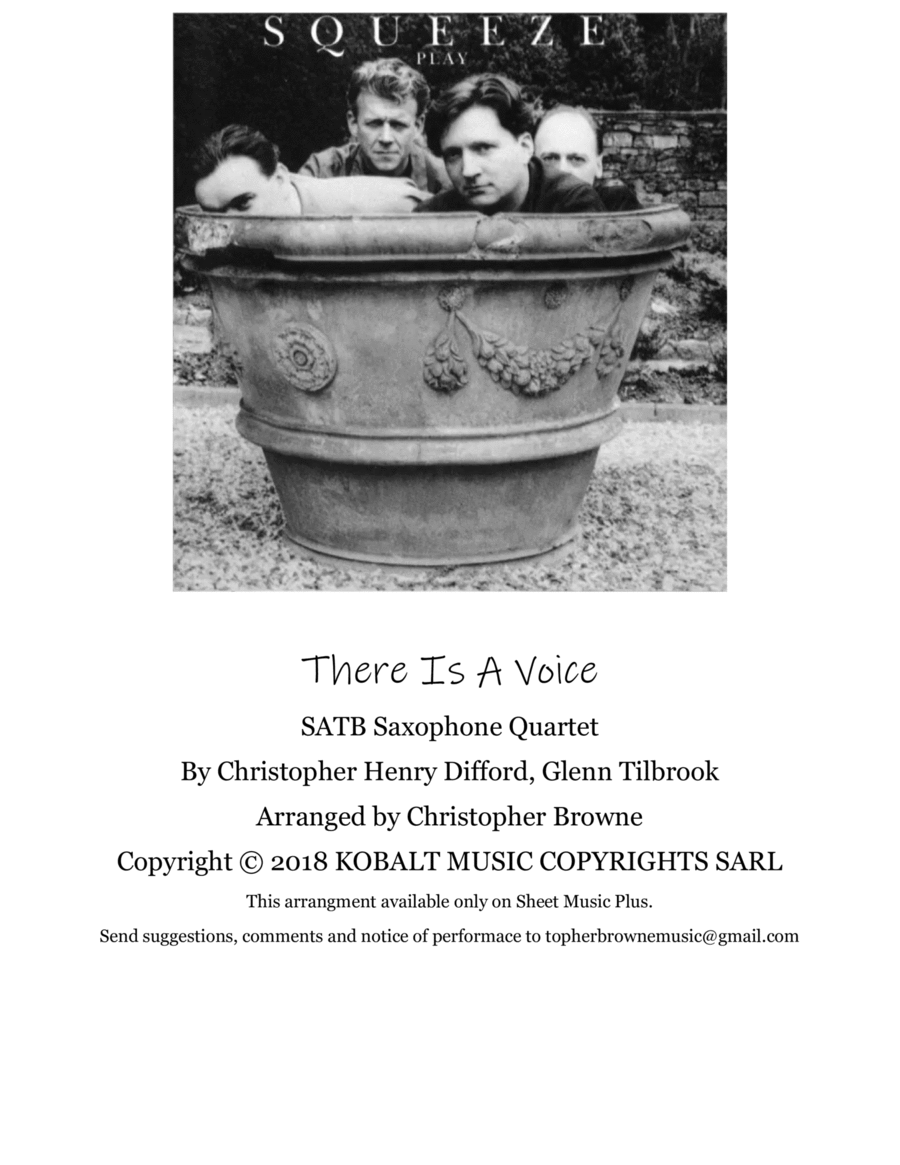 There Is A Voice Woodwind Quartet scores gallery preview page 1