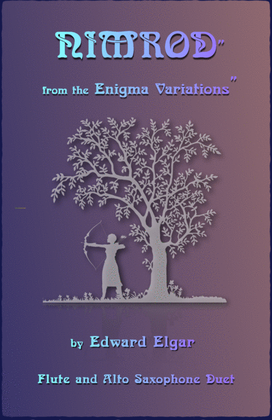 Book cover for Nimrod, from the Enigma Variations by Elgar, Flute and Alto Saxophone Duet