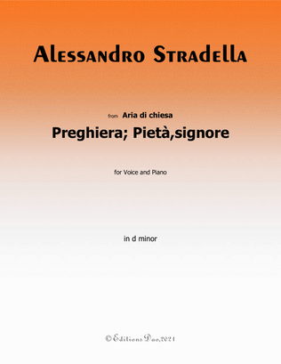 Preghiera;Pieta,signore,by Stradella,in d minor