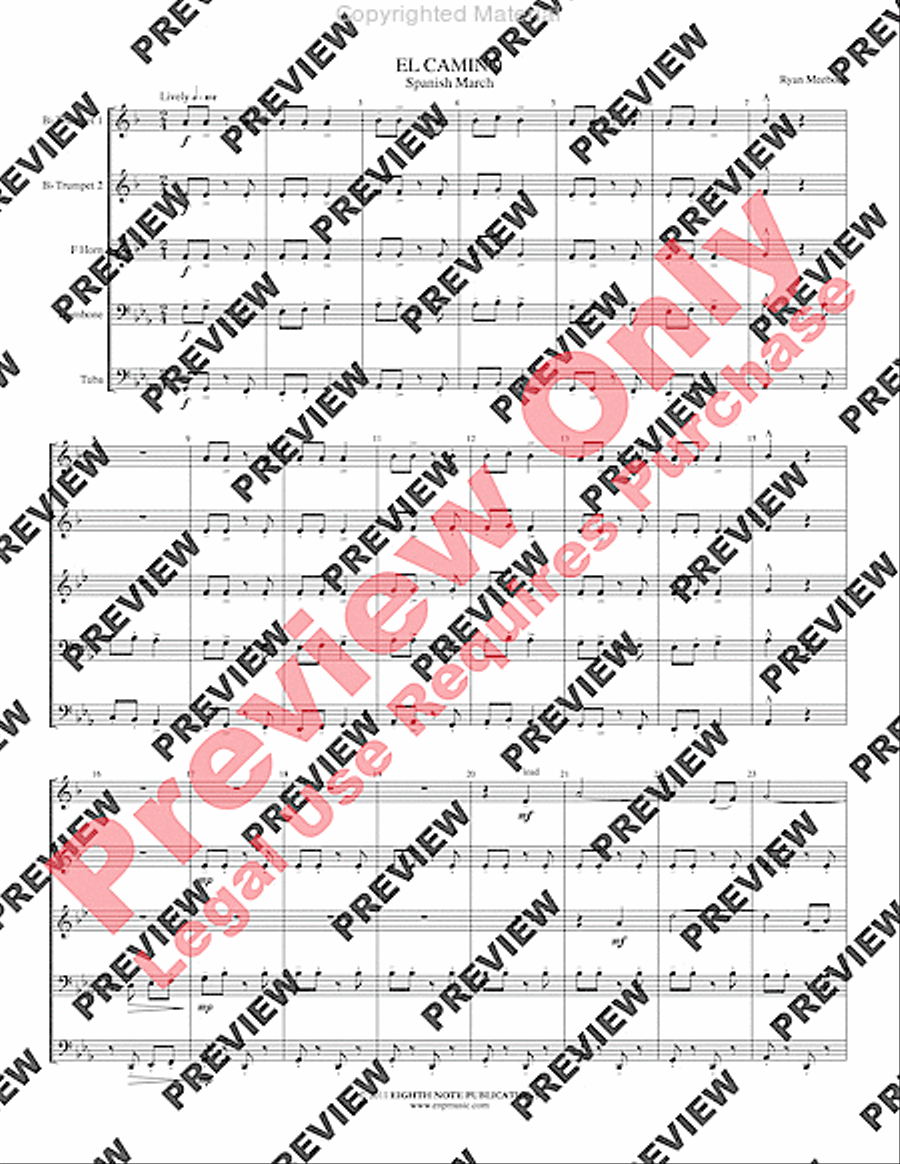 El Camino El Camino Brass Quintet scores gallery preview page 3