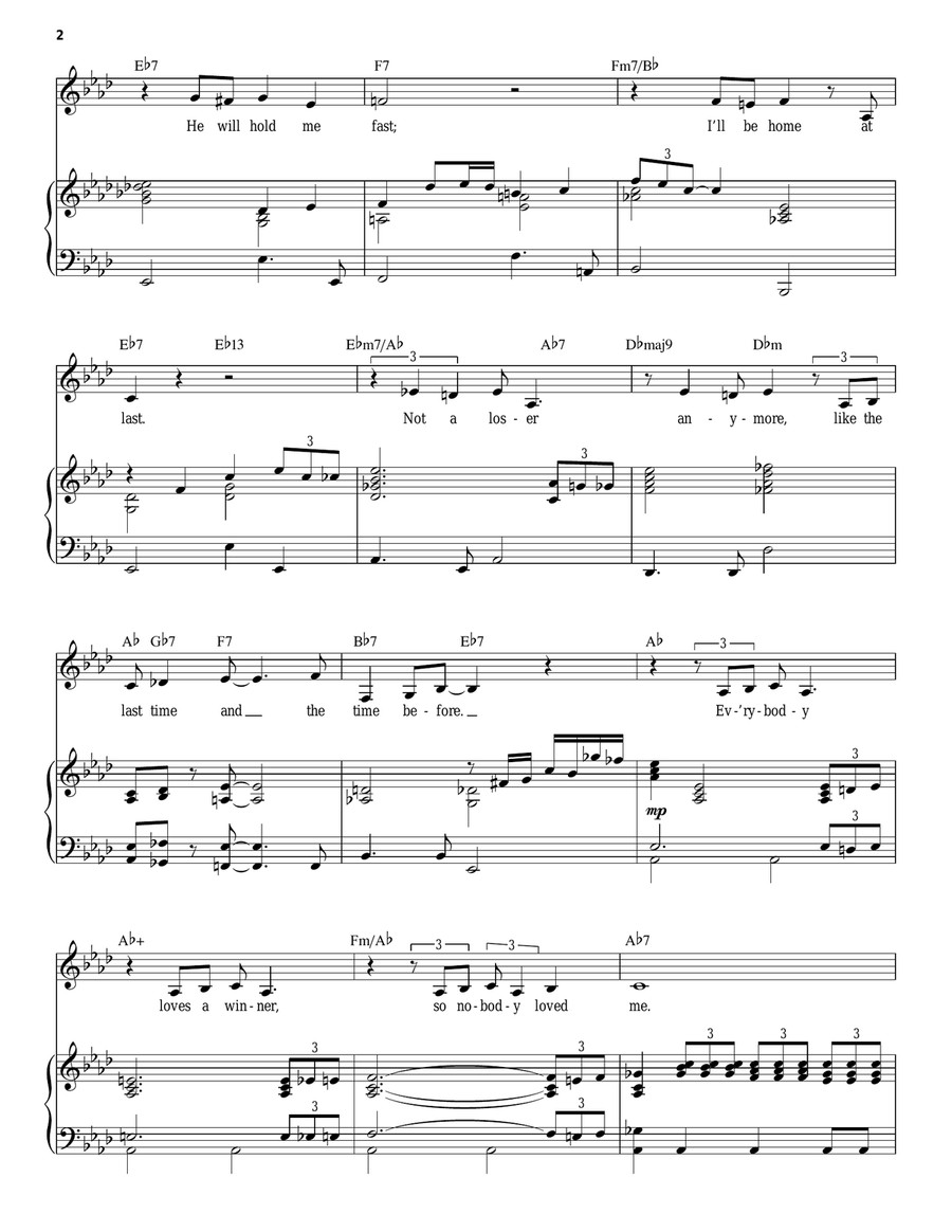 Maybe This Time Maybe This Time Piano, Vocal scores gallery preview page 2