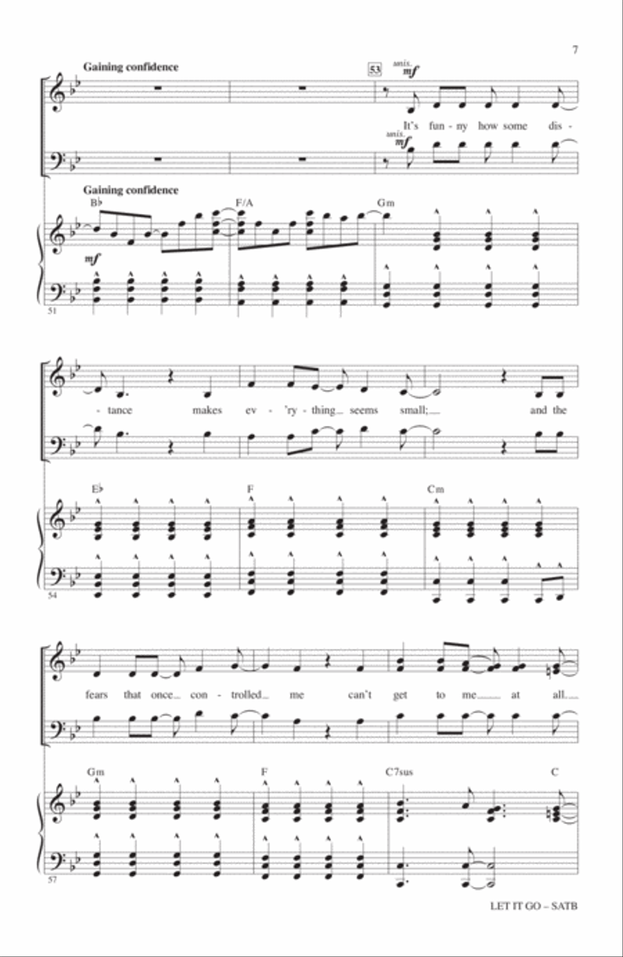 Let It Go Let It Go 4-Part scores gallery preview page 6