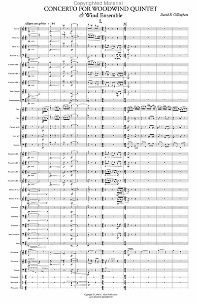 Concerto for Woodwind Quintet & Wind Ensemble