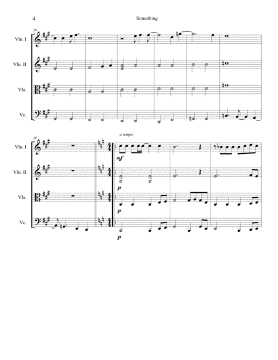 Something Something String Quartet scores gallery preview page 5