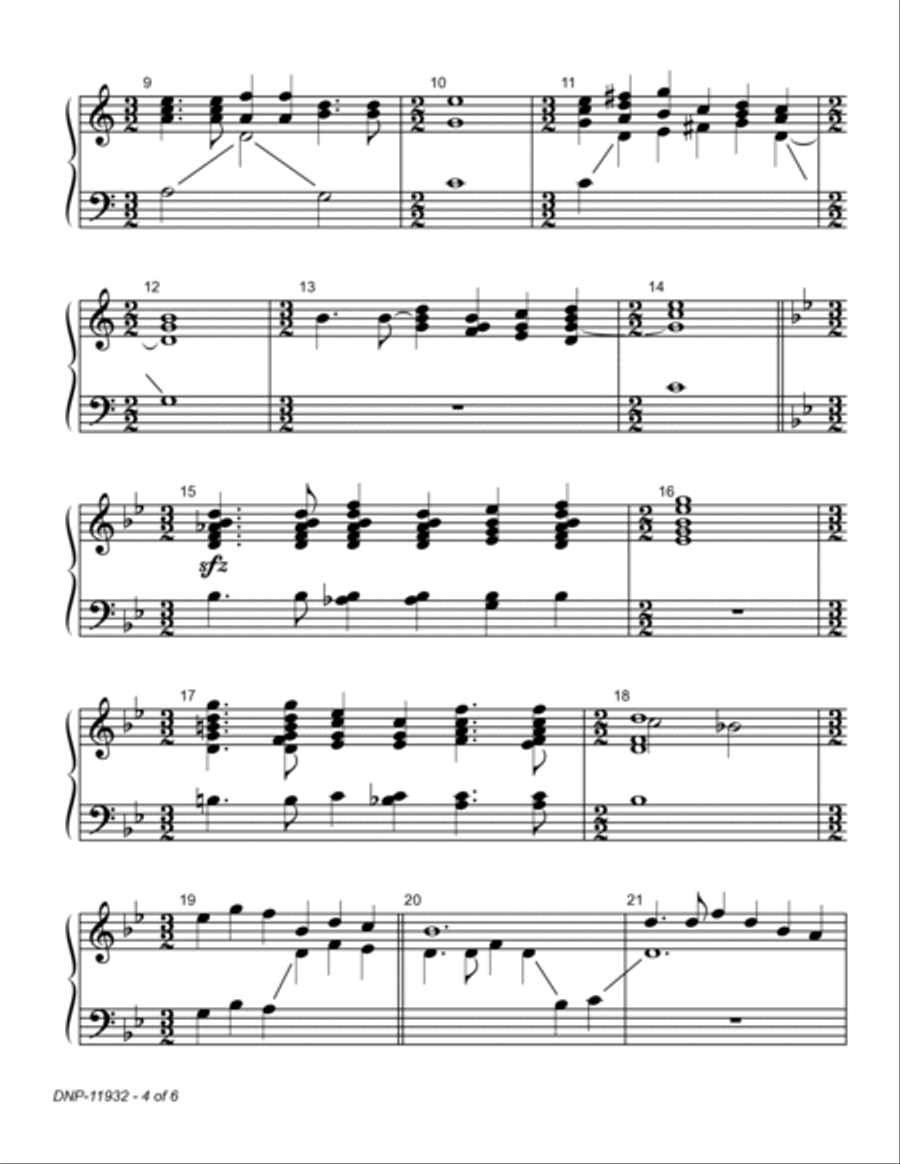 Come, Ye Thankful People, Come ~ 2 octave handbell choirs - REPRODUCIBLE 2-Octaves scores gallery preview page 4