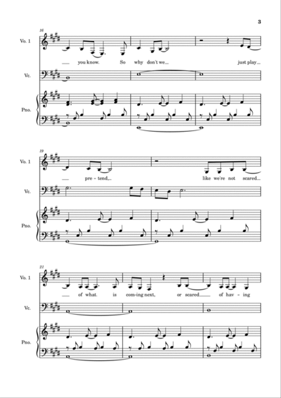All I Ask All I Ask Piano scores gallery preview page 3