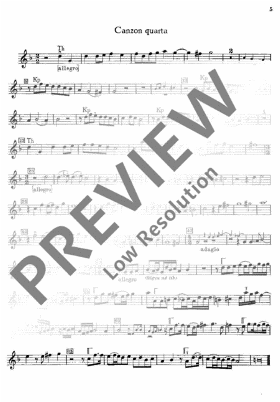 Canzoni a due canti col basso continuo Basso Continuo scores gallery preview page 6