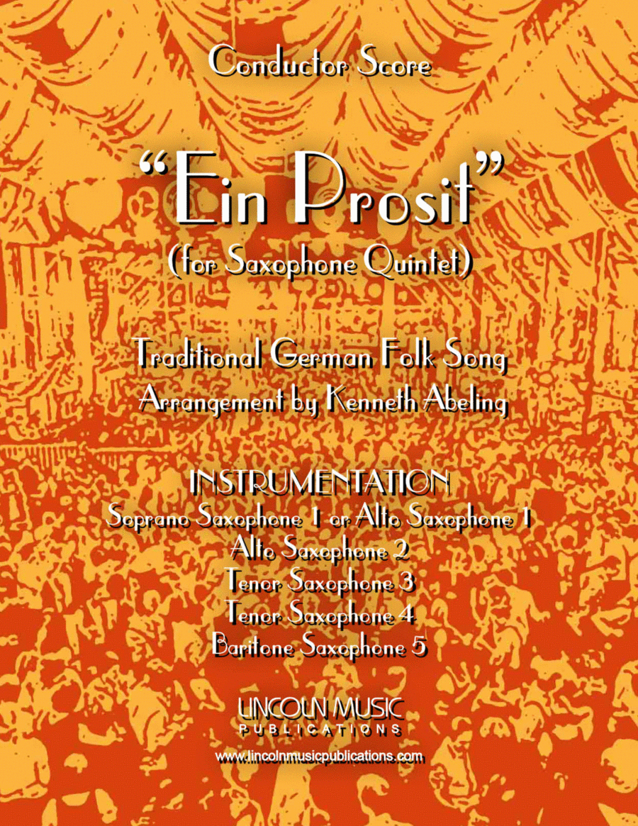 Ein Prosit (for Saxophone Quintet SATTB or AATTB) Saxophone Quintet scores gallery preview page 1