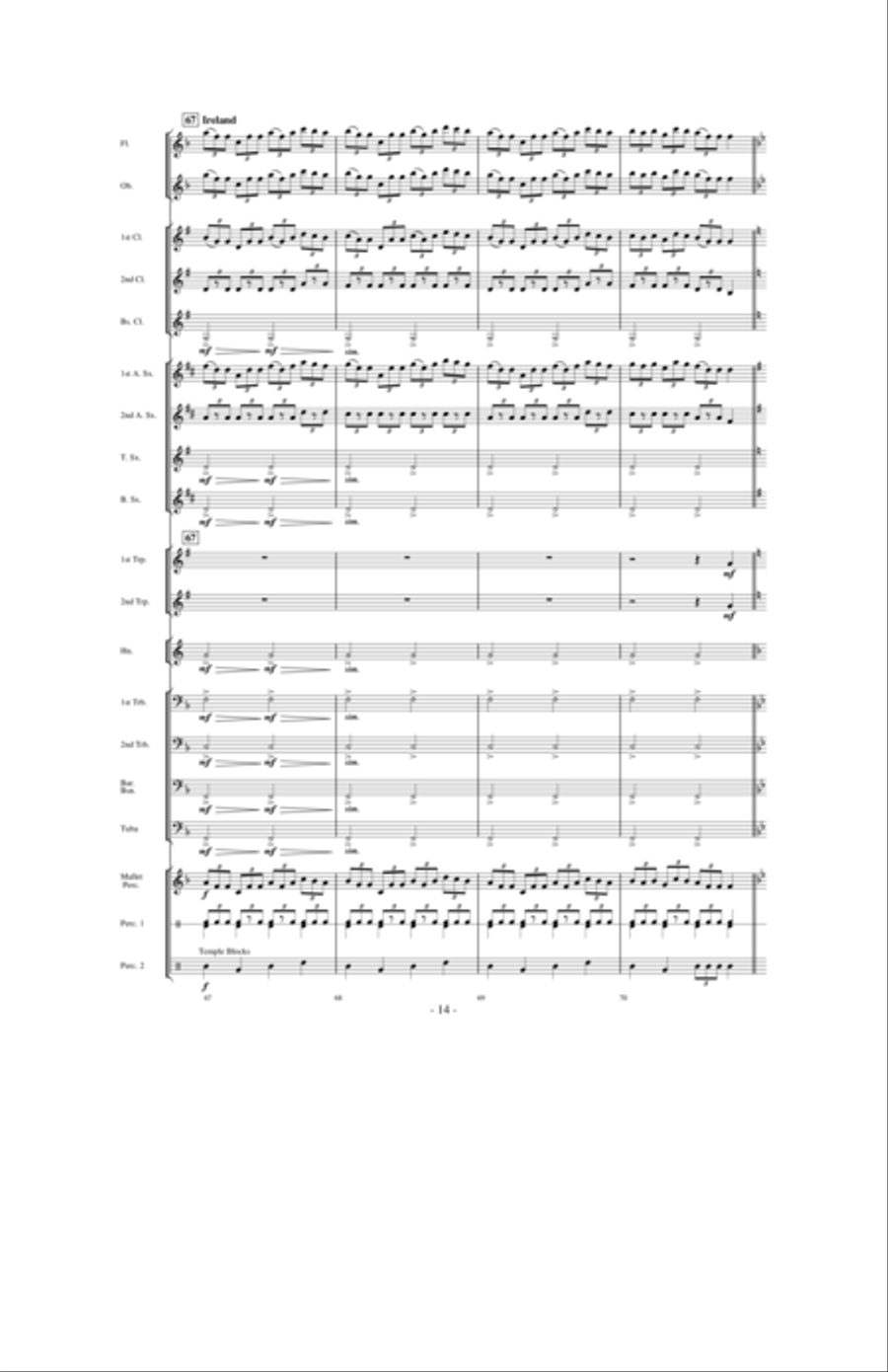 Around the World in 80 Measures Concert Band scores gallery preview page 13
