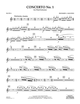 Concerto No. 1 (for Wind Orchestra) - Flute 1