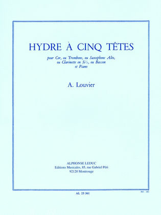 L'hydre A Cinq Tetes (saxophone-alto & Piano)