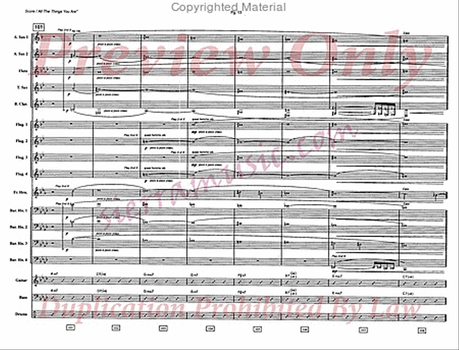 All The Things You Are Jazz Ensemble scores gallery preview page 14