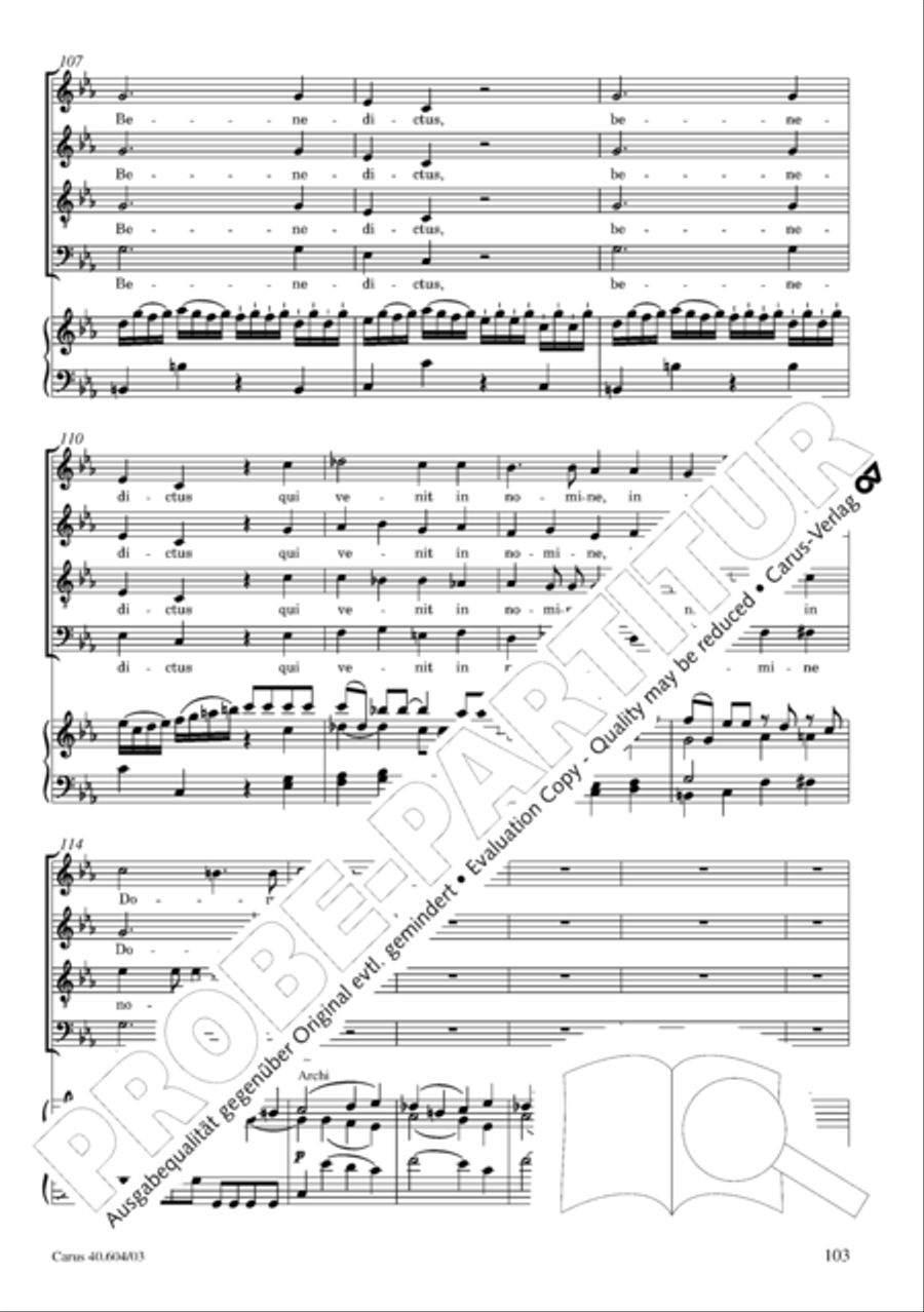 Grosse Mariazeller Messe in C 4-Part scores gallery preview page 112