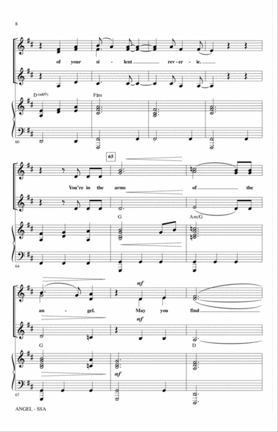 Angel (arr. Mark Brymer) Angel (arr. Mark Brymer) SSA scores gallery preview page 7
