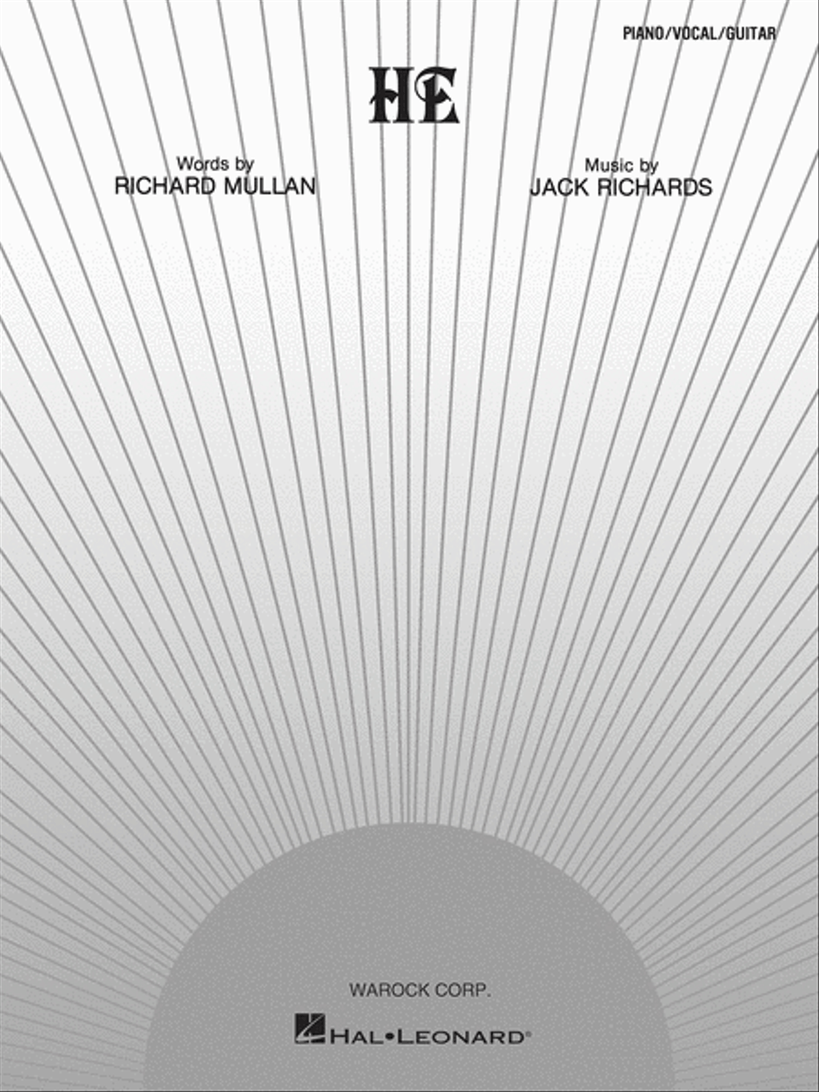 He Piano, Vocal, Guitar scores gallery preview page 1