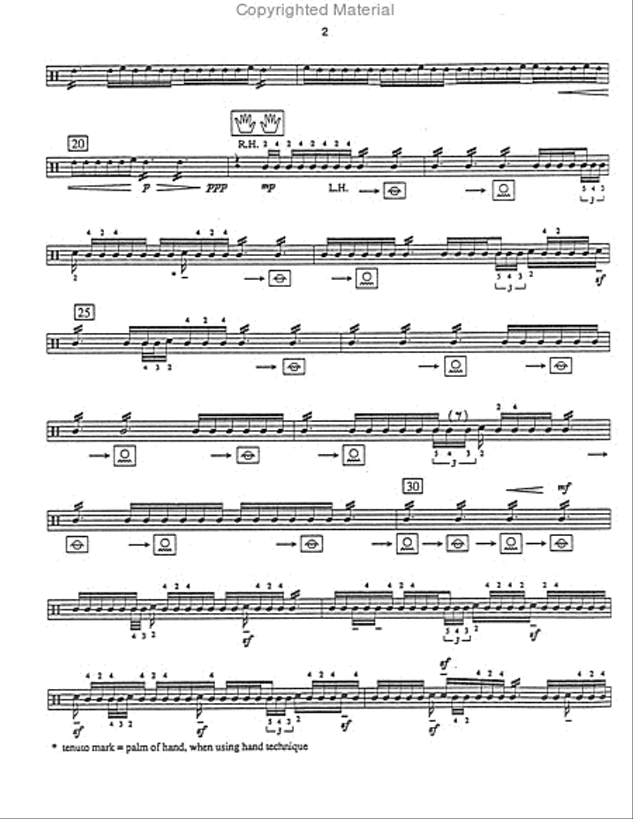 Six Concert Etudes Percussion Ensemble scores gallery preview page 3
